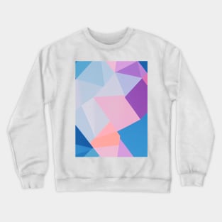 Abstract Geometric Pattern, bluish color scheme Crewneck Sweatshirt